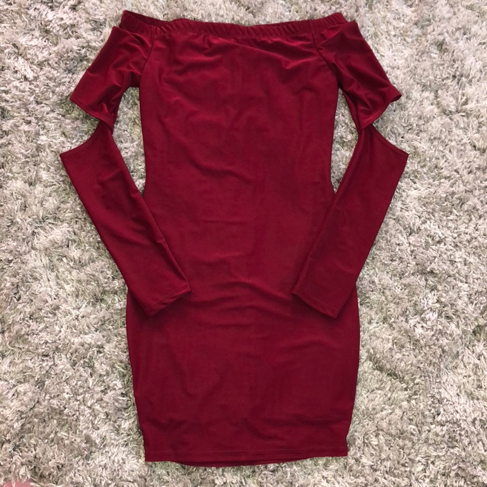 💋red mini fashionnova dress💋